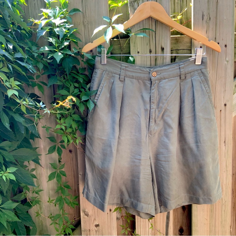 100% Silk Vintage Mid-Length Shorts